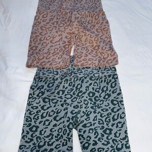 Cheetah Print Workout Shorts Size Small